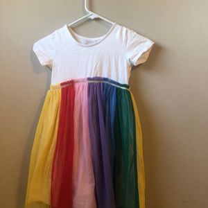 Hanna Andersson rainbow tulle dress
